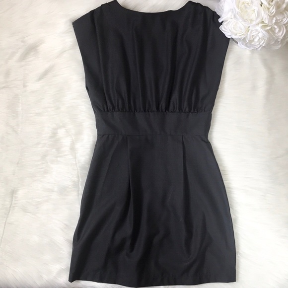 TWENTY ONE— Charcoal Pleated Dress - Picture 3 of 7